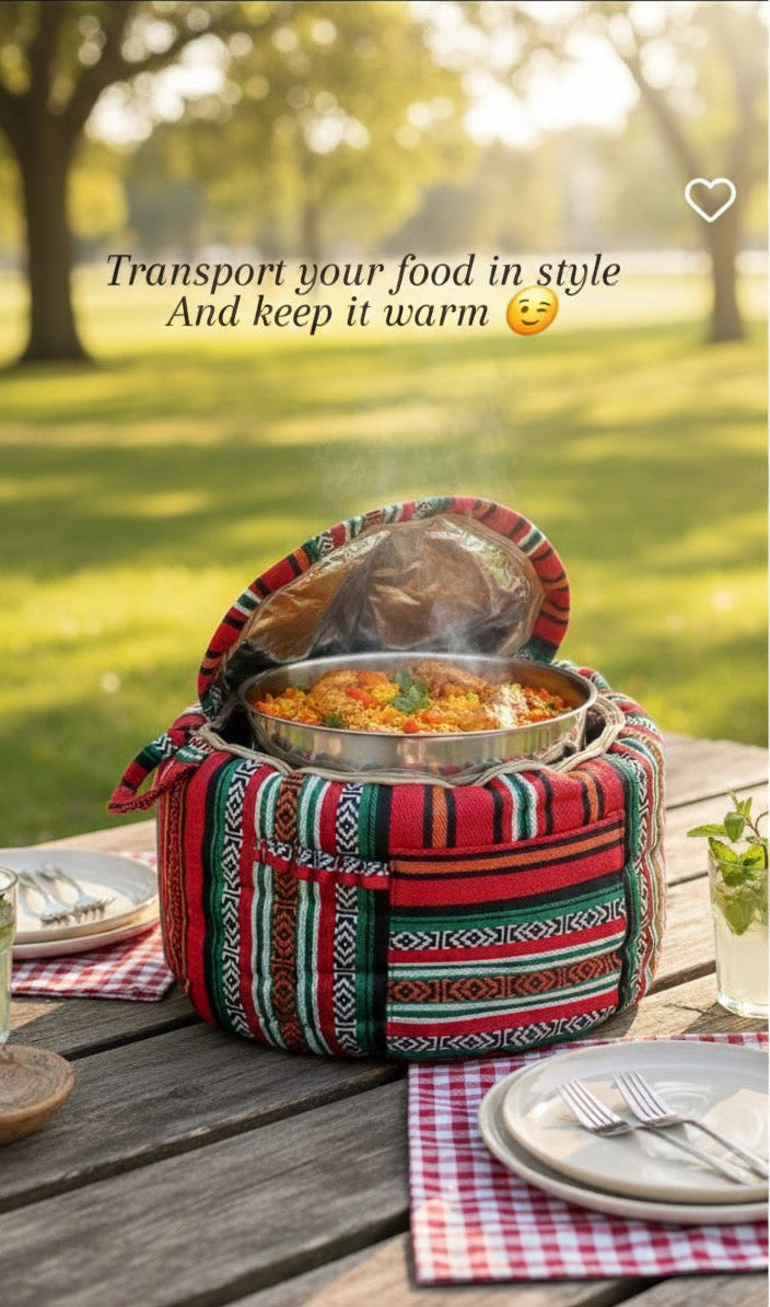 Sadu Insulated Food Bag - Round Shape ( Pot 10"*25")