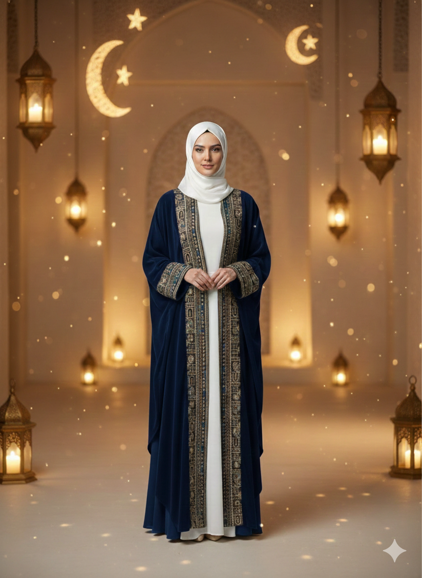 Royal Nights Velvet Abaya