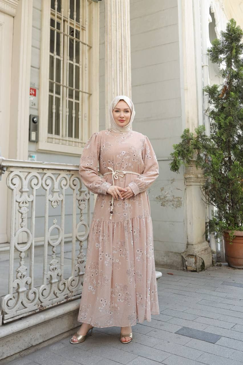 Blush Floral Maxi Dress