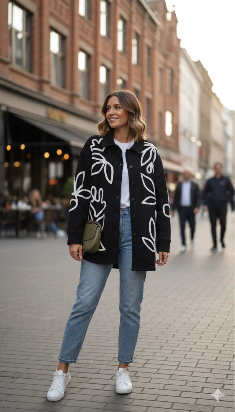 Black Wool Blend Shirt