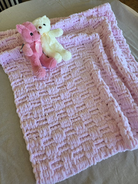 Woven handmade baby blanket