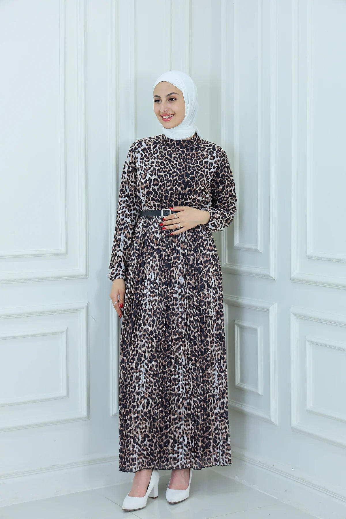 Leopard Print Maxi Dress